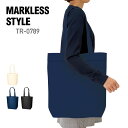 トート バッグ 無地 MARKLESS STYLE マークレススタイル 10.0オンス キャンバス ベルトライントート TR-0789 男女兼用 サブバッグ エ...