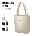 トート バッグ 無地 MARKLESS STYLE マークレススタイル 12.0オンス キャンバス ライントート (M) TR-1008 男女兼用 ポケット a4 マイバッグ エコ 環境 SDGs