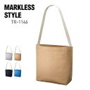 ショルダーバッグ 無地 MARKLESS STYLE マークレススタイル シャンブリック キャンバス ショルダー トート TR-1146 男女兼用 通勤 通学 環境 エコ SDGs