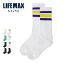 靴下 LIFEMAX ライフマックス ユニセックスソックス (ポリジン加工) MA9704 男女兼用 スケーター カレッジソックス スポーティー カジュアル 抗...