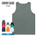 ノースリーブ メンズ 無地 Comfort Colors コンフォートカラーズ 6.1oz ガーメントダイ タンクトップ 9360 男女兼用 レディース 男性 女性 ユニセックス アメリカンフィット 顔料染め アメカジ カジュアル ストリート 綿 USコットン S M L XL ピグメント染め カラバリ豊富 その1