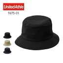 帽子 無地 United Athle ユナイテッドアスレ コットン ツイル バケット ハット 9675-01 967501 メンズ レディース 紫外線対策 オー...