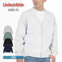 無地Tシャツ Tshirt.st楽天市場店で買える「アウター メンズ 無地 United Athle ユナイテッドアスレ 10.0オンス コットン ジャージー ルーズフィット カーディガン 4488-01 男女兼用 ユニセックス 大きいサイズ 秋 冬 黒 ブラック 紺 ネイビー スモーキーグリーン アッシュ 羽織り 上着 重ね着 防風 防寒 M L XL」の画像です。価格は2,799円になります。