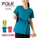 スクラブ 無地 FOLK フォーク レディスジップスクラブ 7014SC レディース ウーマン 女性 イリアスマスト ポリエステル メディカル ユニフォーム サイズ豊富 かわいい おしゃれ 仕事 ワーク 速乾 吸汗 制電 白衣 医療 介護 福祉 S-4L