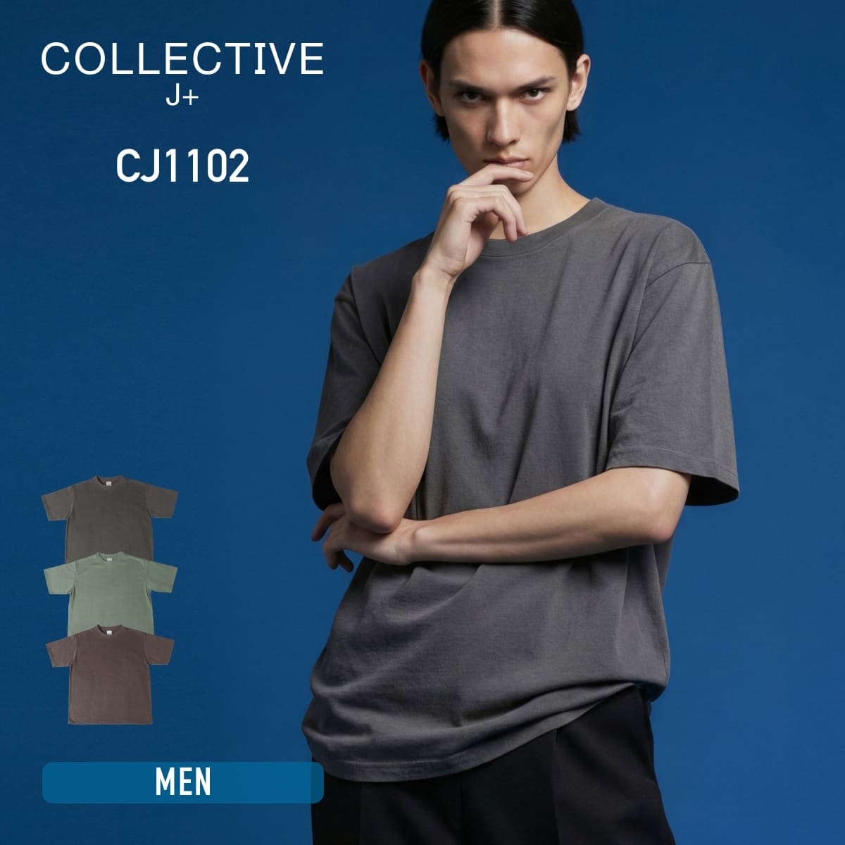 Rakuten - Tシャツ メンズ 無地 COLLECTIVE コレクティブ ハイエンド ヴィンテージTシャツ CJ1102 男女兼用 ユニセックス 半袖 カットソー 日本製 綿100 コットン オープンエンド糸 6.4オンス 厚手 丈夫 起毛 古着風 衿一本針 脇ハギ 経年変化 アメカジ 重ね着 グレー 茶色 S M L XL