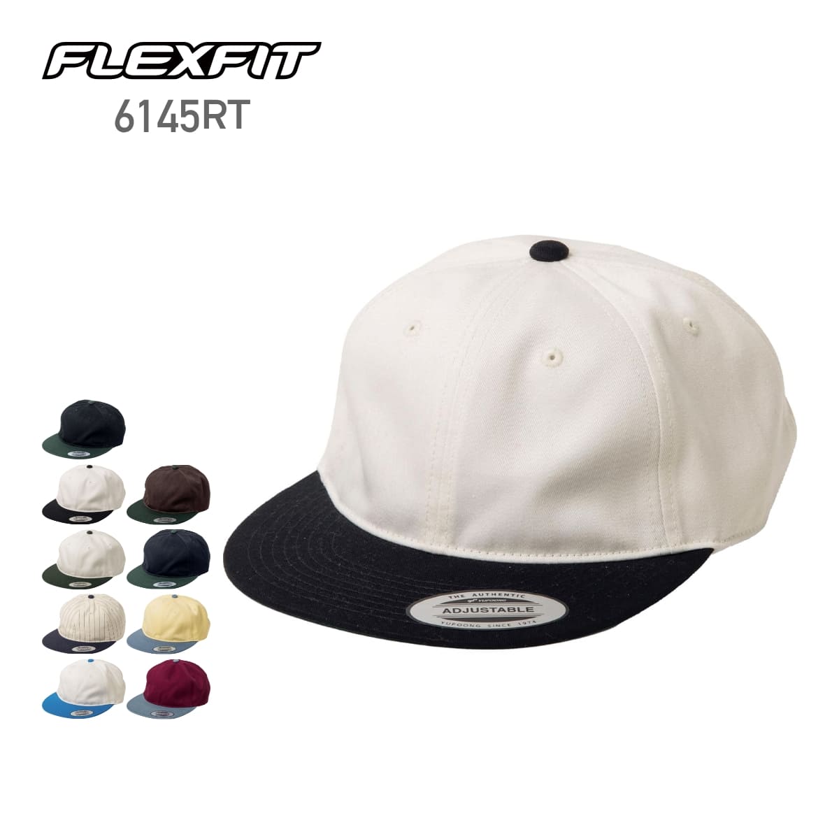Rakuten - キャップ 無地 FLEXFIT フレックスフィット ミウラオリジナル レトロスタイルキャップ ツートーン 6145RT 男女兼用 男性 女性 メンズ レディース オールシーズン 春 夏 秋 冬 シンプル ストリート スケーター ダンス おしゃれ かっこいい 古着風 帽子 F FREE フリー