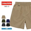 ショートパンツ メンズ United Athle ユナイテッドアスレ ナイロン イージー ショーツ 1880-01 イージーパンツ カジュアル ストリート 短パン タウンユース 男女兼用 ユニセックス レディース 男性 女性 シンプル 黒 紺 青 オレンジ カーキ ナイロン アウトドア S M L XL