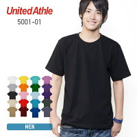 tシャツ メンズ 半袖 レディース 無地 United Athle ユナイテッドアスレ 5.6oz ハイクオリティーTシャツ 5001-01 厚手 男女兼用 綿 コットン ホワイト 白 ブラック 黒 ネイビー グレー S M L XL クルーネック プリント カットソー スポーツ トップス カジュアル シンプル