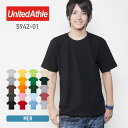 Tシャツ メンズ 無地 United Athle ユナイテッドアスレ 6.2オンス プレミアム Tシャツ 5942-01 厚手 男女兼用 綿 コットン 黒 ブラック 白 ホワイト 紺 ネイビー 灰 グレー S M L LL XL クルーネック プリント カットソー スポーツ トップス カジュアル カラバリ豊富