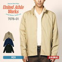 ジャケット メンズ 長袖 United Athle ユナイテッドアスレ T/C スウィングトップ 裏地付 7078-01 撥水 防風 XS-XL