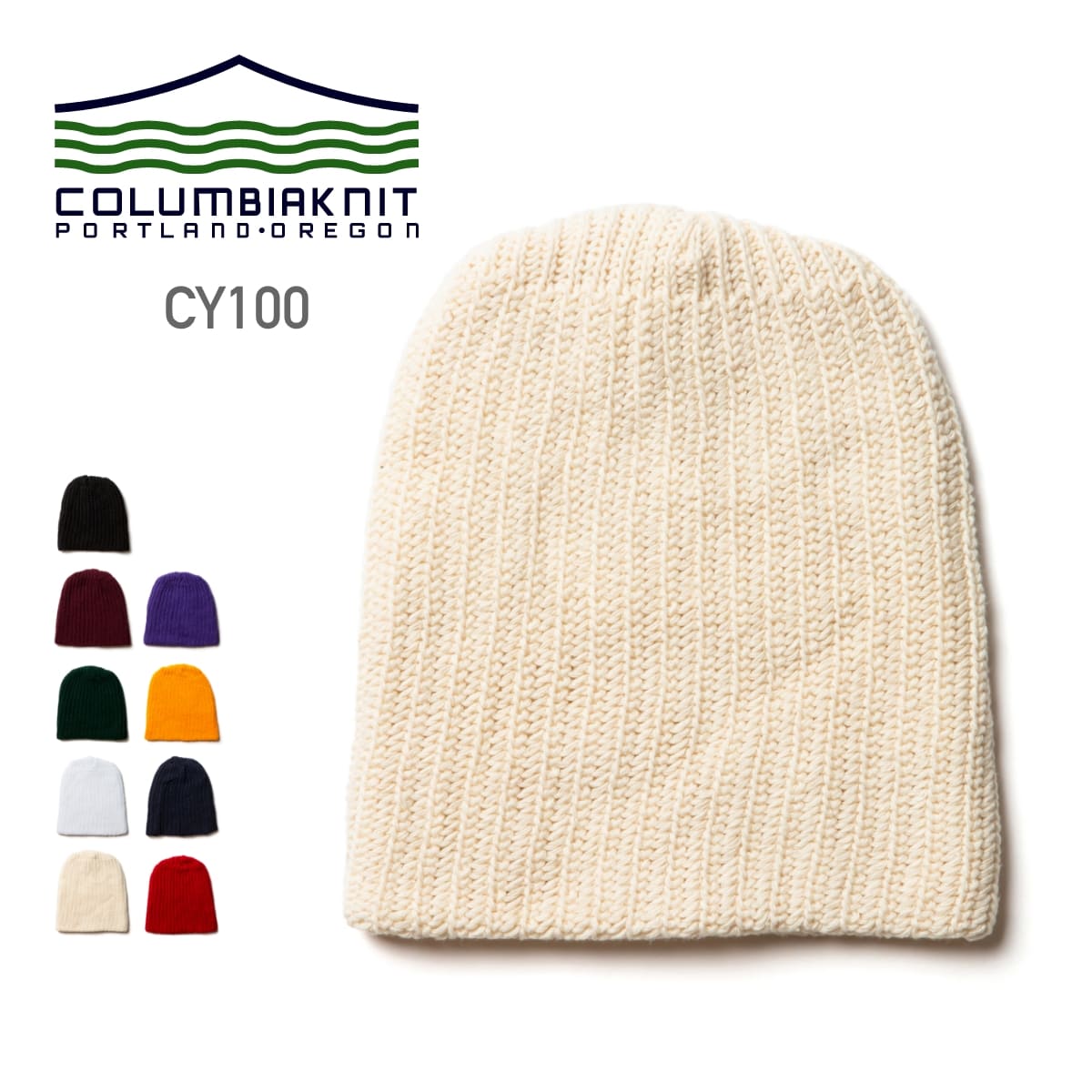 楽天無地Tシャツ Tshirt.st楽天市場店ニット帽 無地 Columbia Knit コロンビアニット CY100 cy100 男女兼用 メンズ レディース 綿100％ オールシーズン 春 夏 秋 冬 スポーツ Made In USA 製品