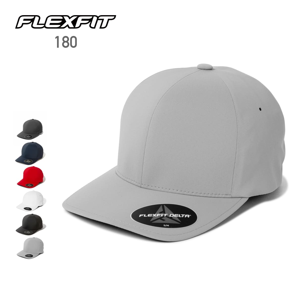 FLEXFIT フレックスフィット DELTAキャップ 180 軽量 ドライ スポーツ メンズ レディース ワンポイント シンプル デルタ 黒 白 紺 雨具 釣り アウトドア フェス