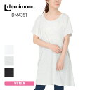 Tシャツ レディース 半袖 demimoon デミムーン 4.3オンス ドルマンチュニック DM4351 ヨガ フィットネス ジム 女性用 F フリーサイズ(4)