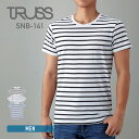 tシャツ メンズ 半袖 TRUSS トラス 4.3オンス ナローボーダーTシャツ snb-141 男女兼用 イベント 友達 お揃い カジュアル ブラック グレー ネイビー