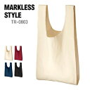 バッグ 無地 MARKLESS STYLE マークレススタイル 厚手コットンマルシェバッグ M tr0803 男女兼用 お買い物 バッグ