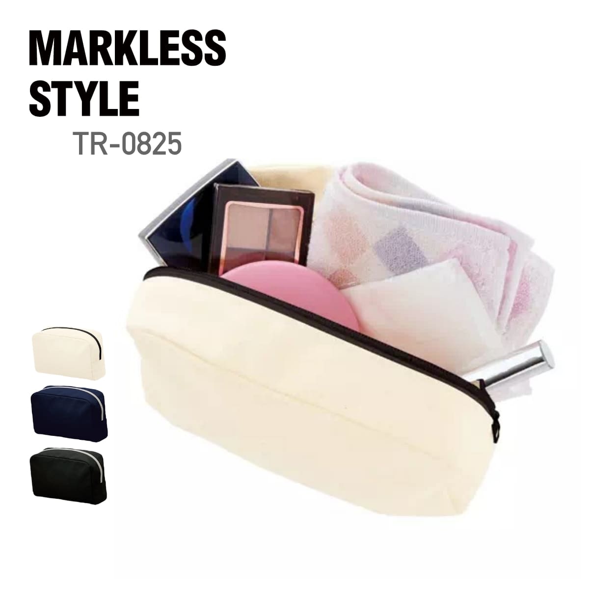 楽天無地Tシャツ Tshirt.st楽天市場店MARKLESS STYLE（マークレススタイル）｜キャンバスファスナーポーチ（M） tr0825