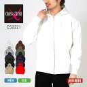パーカー メンズ 無地 CROSS STITCH クロスステッチ 12.4オンス マックスヘビーZIPパーカー CS2221 男女兼用 ユニセックス 男性 女性 黒 紺 白 赤 灰 ブラック ネイビー ホワイト レッド グレー裏起毛 厚手 綿 コットン フード はおり あったか 防寒 防風 S M L XL 2XL 3XL