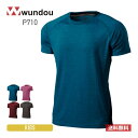 速乾 tシャツ キッズ wundou ウンドウ フィットネス Tシャツ P710 吸汗 速乾 トレーニング スポーツ ダンス チーム ジム ヨガ ユニフォーム ...