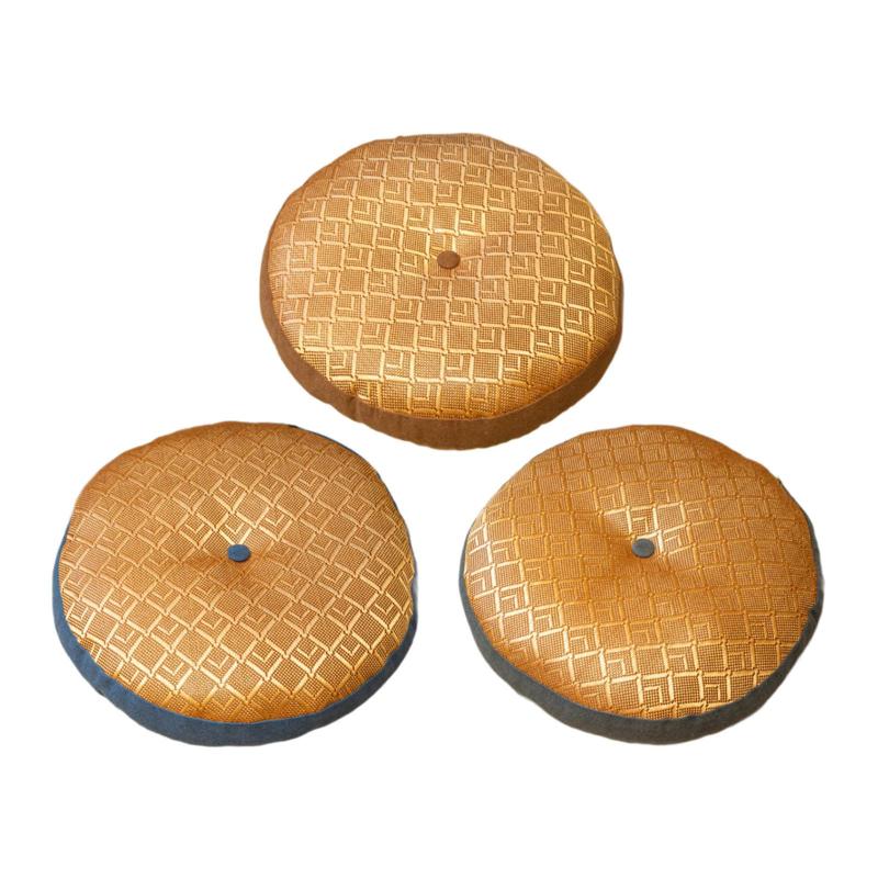 円形フロアクッション 多目的座面 ソフト 軽量 装飾座面パッド マット 読書用クッション ガーデン オフ..