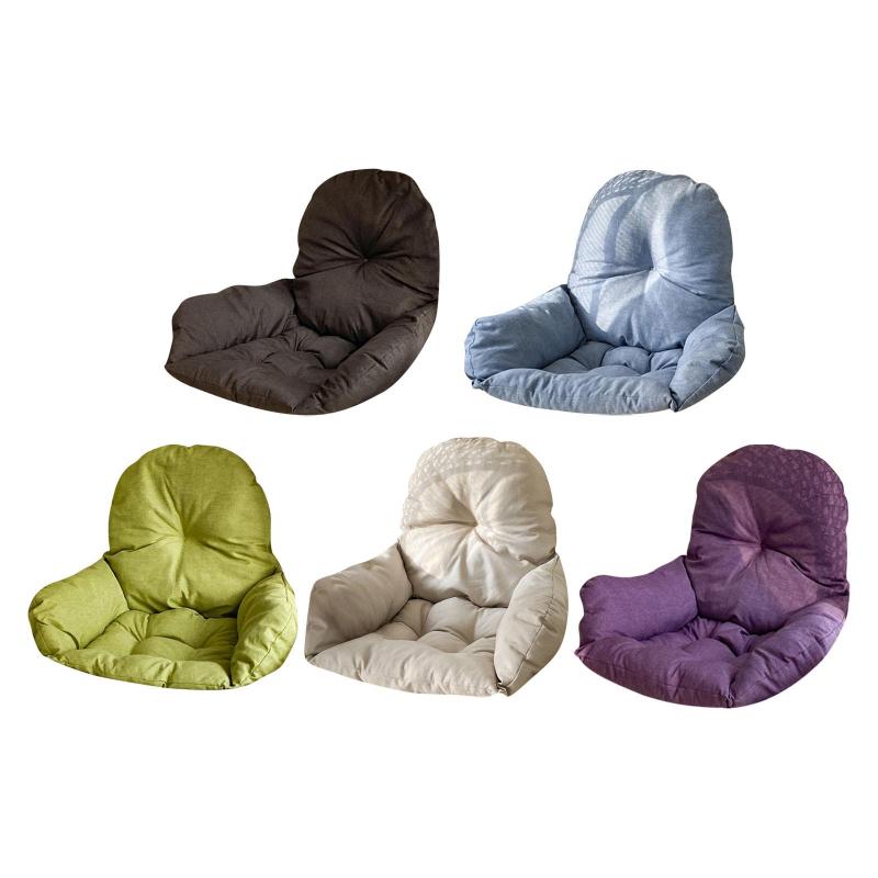 ハンギングバスケット エッグチェアクッション 柔らかく厚手 書店.図書館用 通気性 軽量 背もたれ付き ..