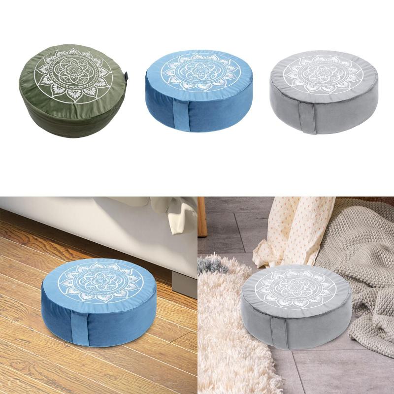 瞑想用クッション フロアピロー 快適なフロアクッションパッド 厚手シートクッション オフィス ヨガル..