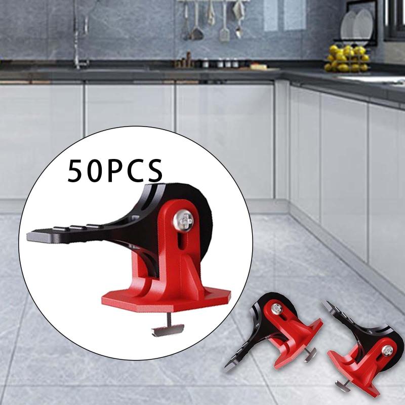 50 個のタイル レベリング システム タイル スペーサー レベラー タイル リフティング ツール アクセサ..