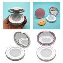 空ルースの容器化粧品容器とミラーと伸縮性ネットふるい化粧品メイクアップ粉末ボックス
