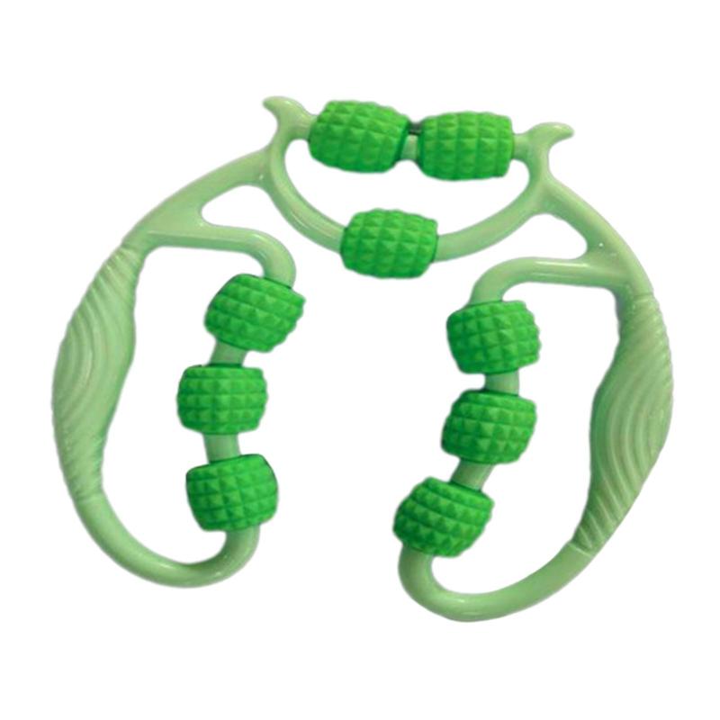 マッサージローラー ハンドヘルドマッサージツール 9ホイール マッスルローラー レッグマッサージャー