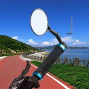 調整可能な自転車凸型バックミラーロードバイクバーグリアビューミラーバイクミラー安全ツール(4)