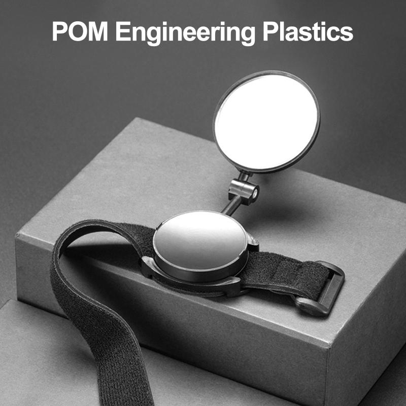 自転車用リアビューミラー バイク リストストラップ バックミラー 回転式 広角