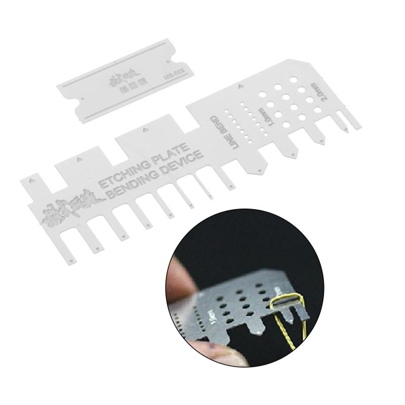 エッチング板 銅管 曲げ金型 折込工具 手圧 補助定規