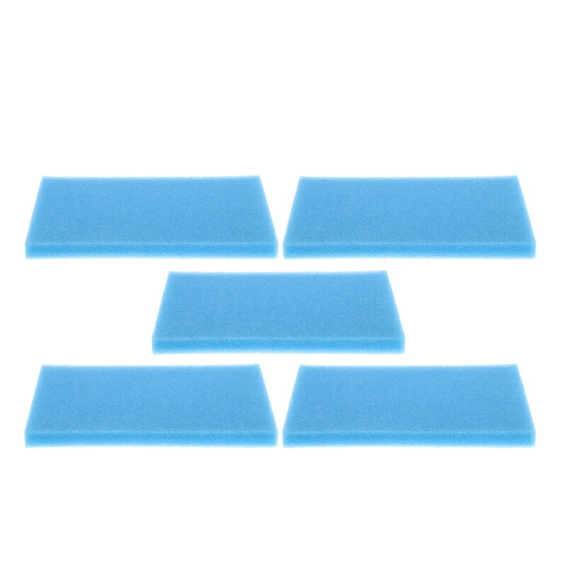 カメのための5ピース/個爬虫類テラリウムフィルター綿吸収スポンジ , 青