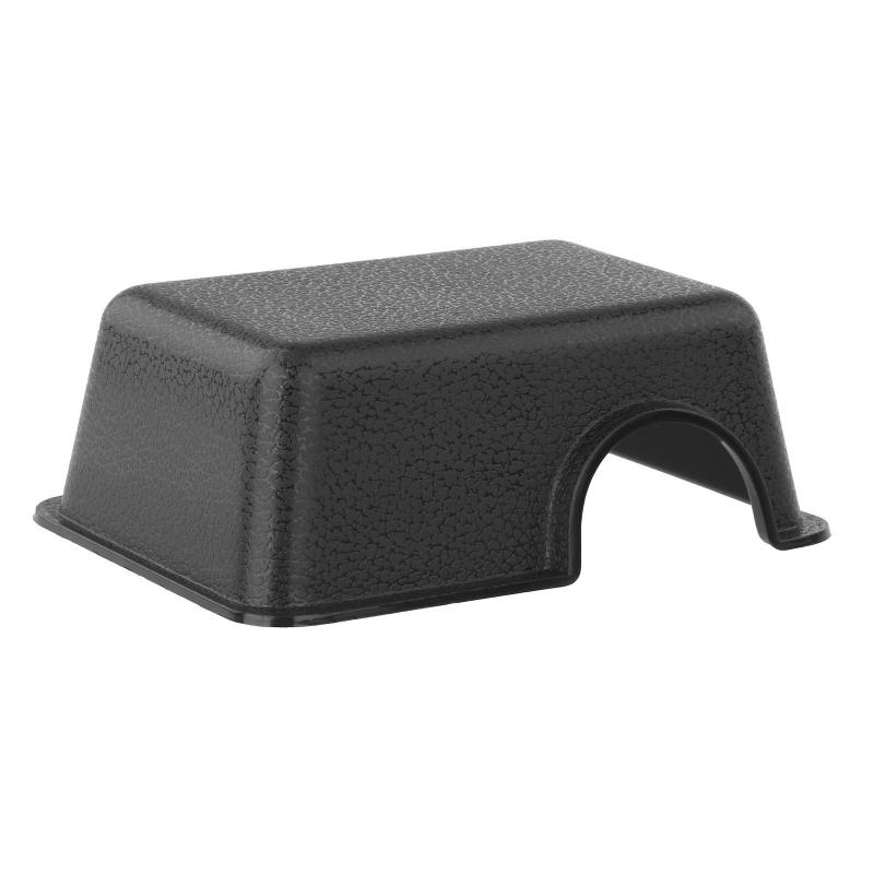 Reptile Hide 爬虫類の隠れ家ボックス ヘビ クモ トカゲ用 ブラック