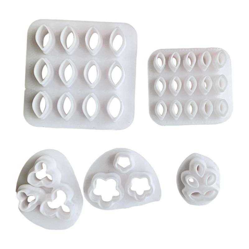 粘土カッター 粘土成形ツール イヤリング ジュエリー作り アートクラフト用 5個