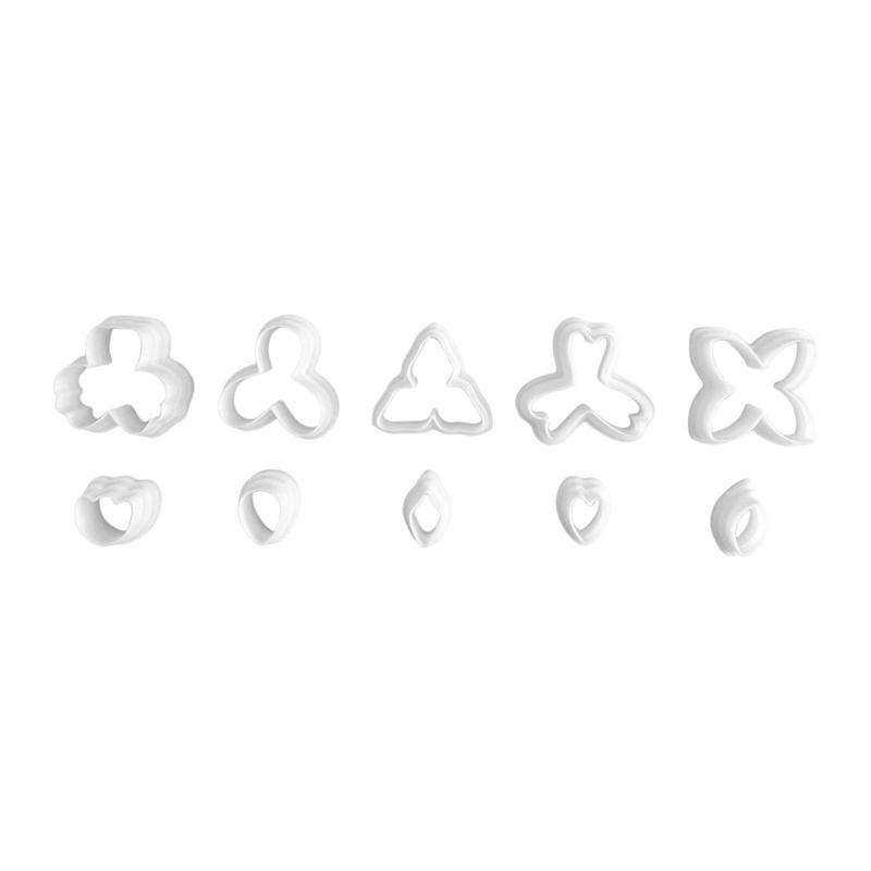 花形の粘土カッター.イヤリングを作るためのエレガントな道具