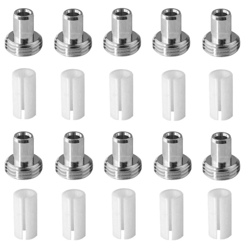 20x セラミック スリーブ アダプター コネクター レッドライト テスト シルバー