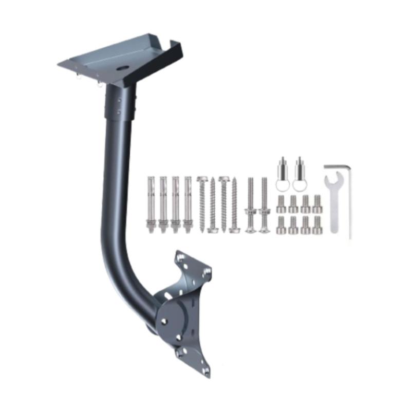 アンテナウォールマウントブラケットキット.屋外屋根ブラケット.ハイパフォーマンス.黒いアクセサリーポールマウントアダプターマウントキット