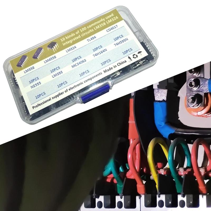 100個入り 10種類 IC アソートキット OPAMP.単精度タイマー.PWM DIY