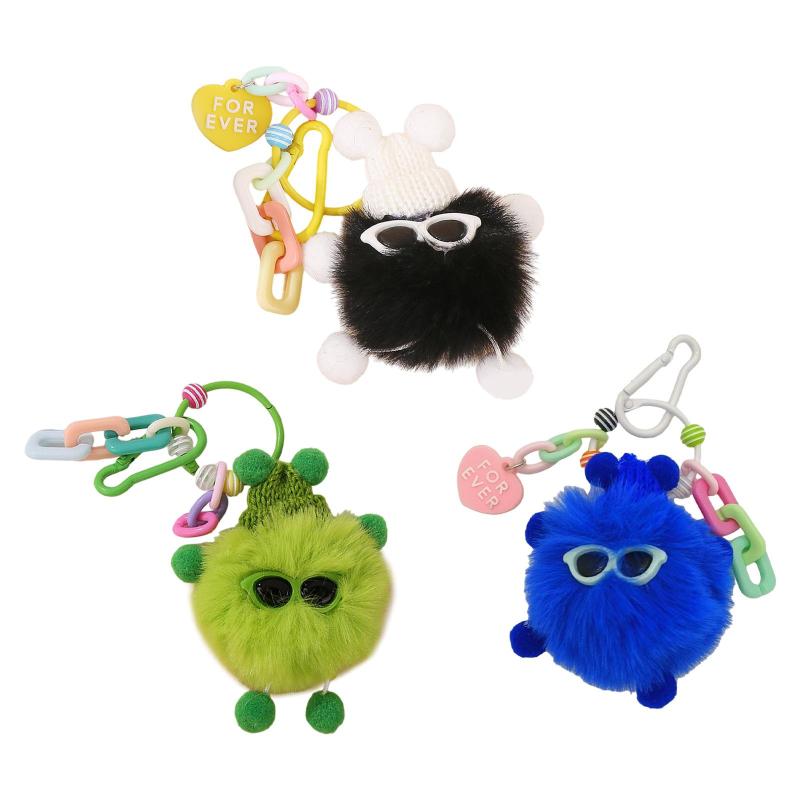 ぬいぐるみキーチェーン 家族.大人.男性.女性向けの素敵なポータブル財布チャームペンダント