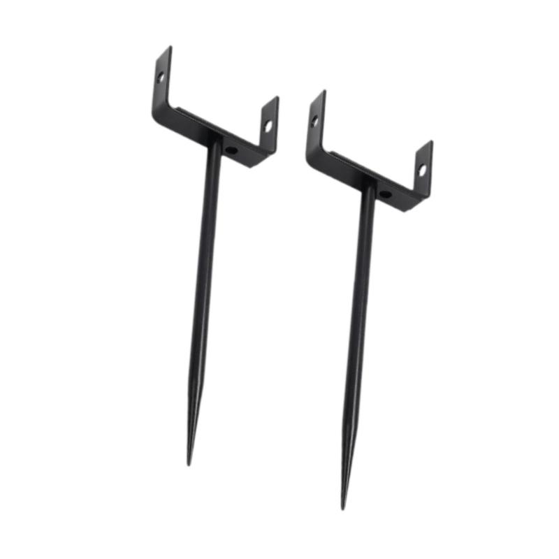 2個入り ブラケット 鉄製アンカー パイプサポート 雨水パイプホルダー 頑丈