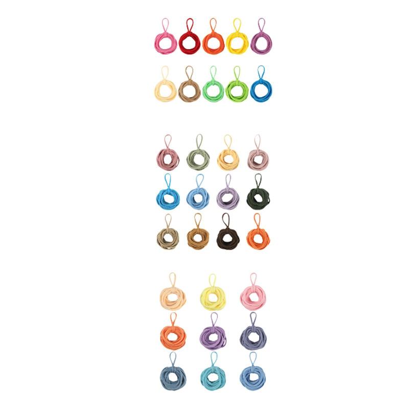 織り織機ループは子供向けのクラフトループを補充する大人の弾性リングコースターギフト用のマルチカラーの弾性ポットホルダーループ