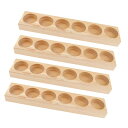 アロマオイル エッセンシャルオイル収納 精油 ディスプレイ 木製 6コンパートメント 4個入(4)