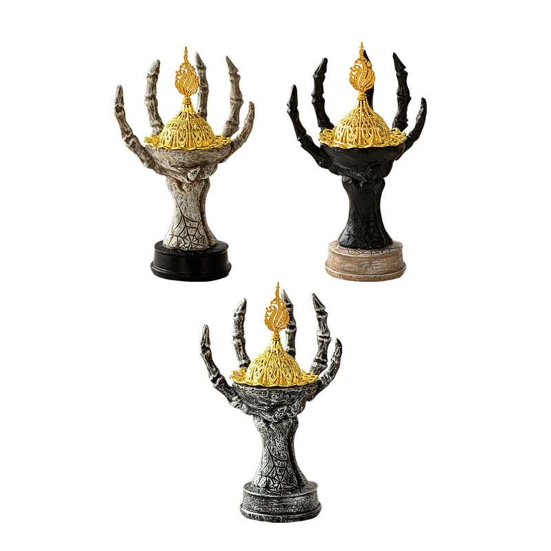 香炉 ハロウィン 装飾 クラフト ポータブル 卓上装飾 香炉 パーティー ティールーム ホテル 寝室 リビ..