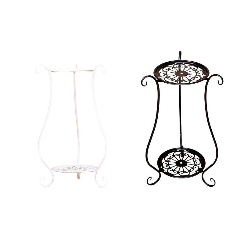 2ティアの植物スタンド屋内植物棚の家の装飾ファッションポットディスプレイラック玄関の植木鉢ホルダ..