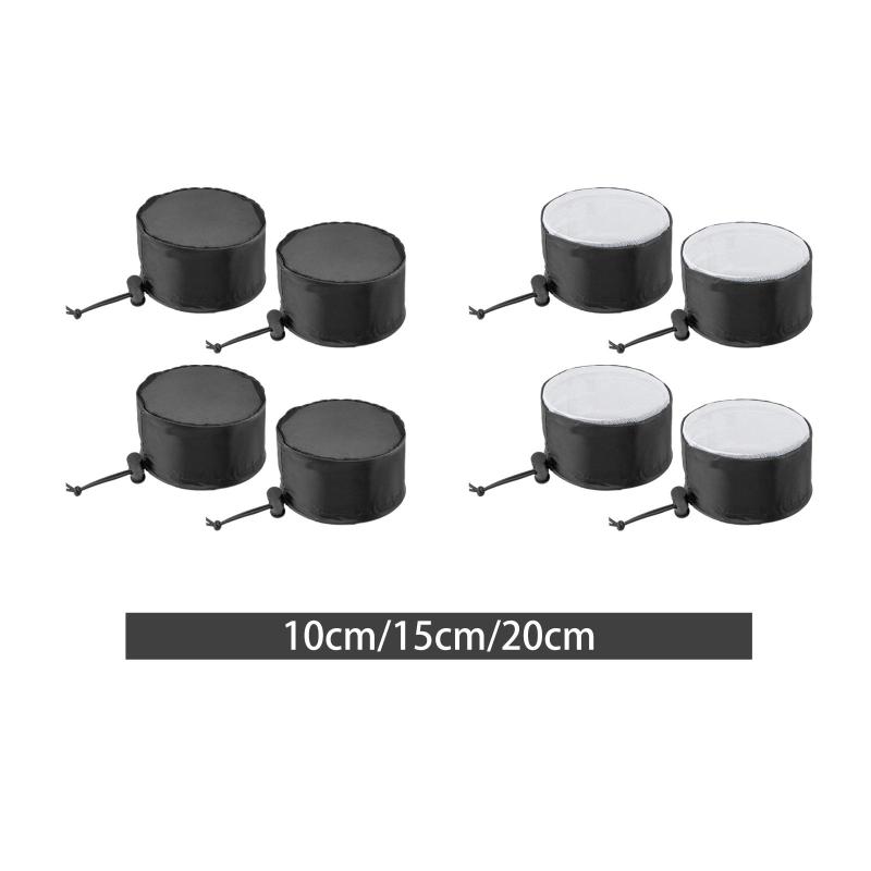 栽培テント通気口カバー 4個.ダクトフィルター通気口カバー.芝生.庭用ゴムバンド付き再利用可能な栽培..