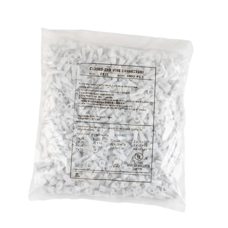 1000 ピース/個 クローズドエンド圧着端子ナイロン絶縁電気圧着端子コネクタ詰め合わせセットのサムネイル
