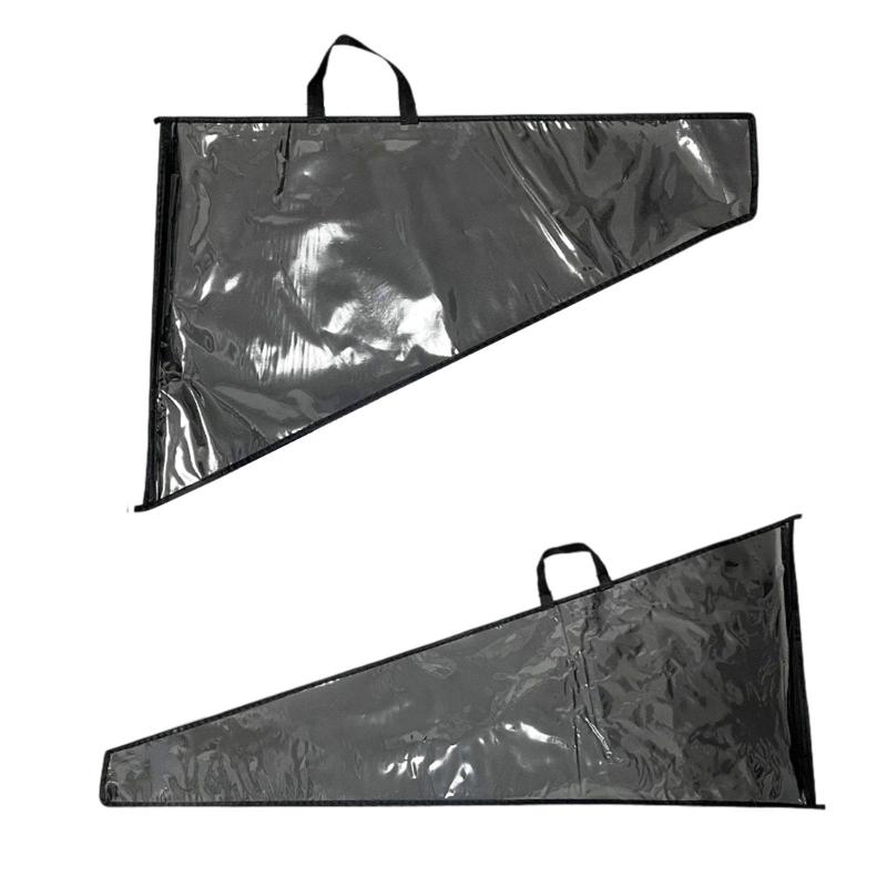 大型三角定規キャリングケース 教育機器 ジッパー付きトートバッグ保護ケース エンジニアリング 黒板 ホワイト用