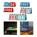 卓上フリップスコアボード スコアフリッパー 4/5/6桁 軽量スコアキーパー マルチスポーツ 卓球 多くのゲーム 大学用