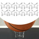 10ピース/個アクリルバスケットボールはバスケットボールフットボールのためにボールラックを立てました