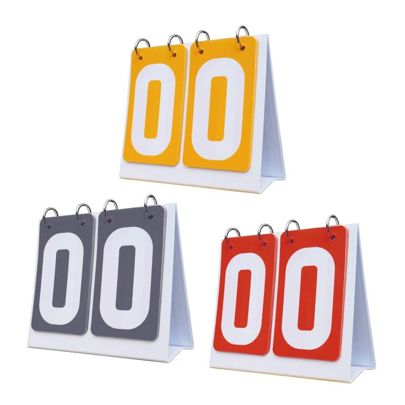 卓上スコアフリッパー スポーツスコアボード 2桁 軽量フリップスコアボード ゲーム テニスボール バスケットボール サッカー 屋外用